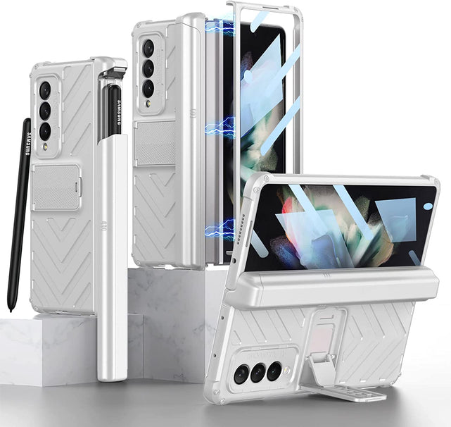 Redpepper Galaxy Z Fold 3 5G Cover Argento con S-Pen