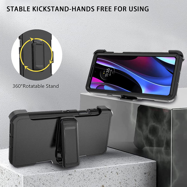 Redpepper Motorola Edge Plus 2022 Cover Nera con Clip