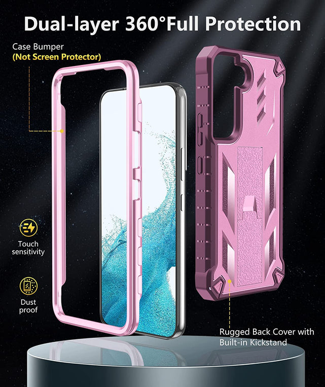 Redpepper Galaxy S22 Cover Rugged Antishock con Stand