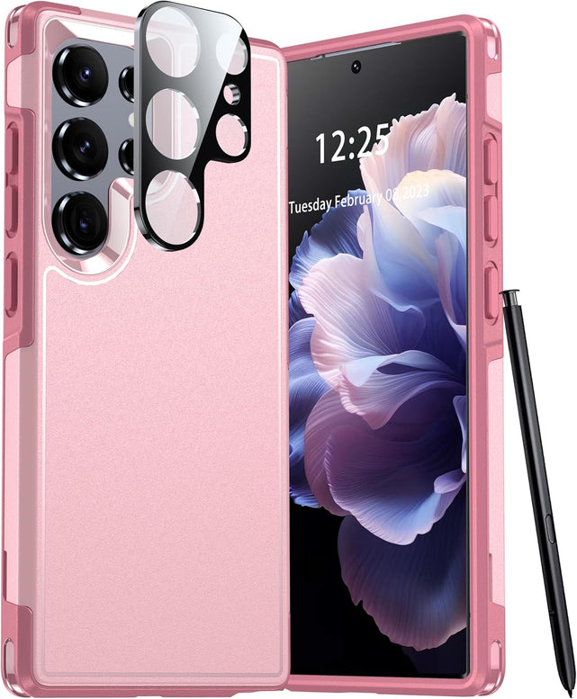 Redpepper Galaxy Cases Samsung S25 Ultra cover nera vetro temperato