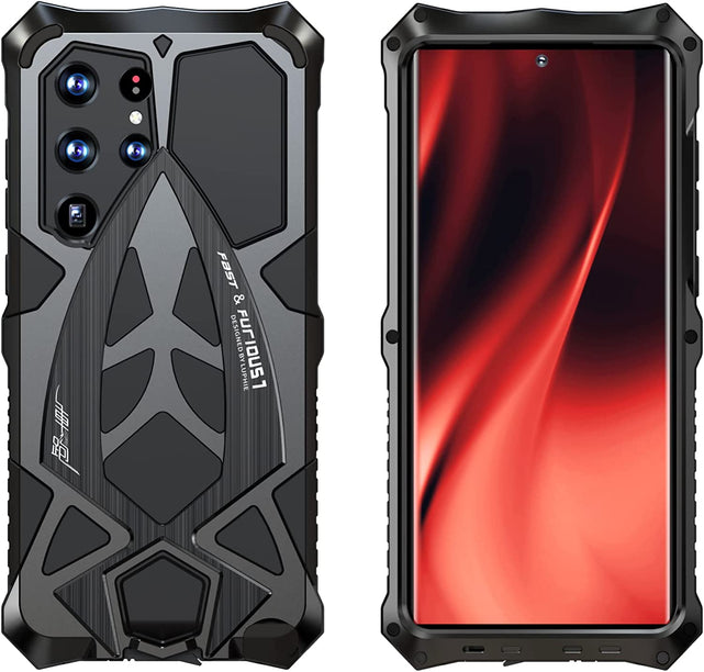 Redpepper Galaxy Cases S23 Ultra cover armor metallo nera