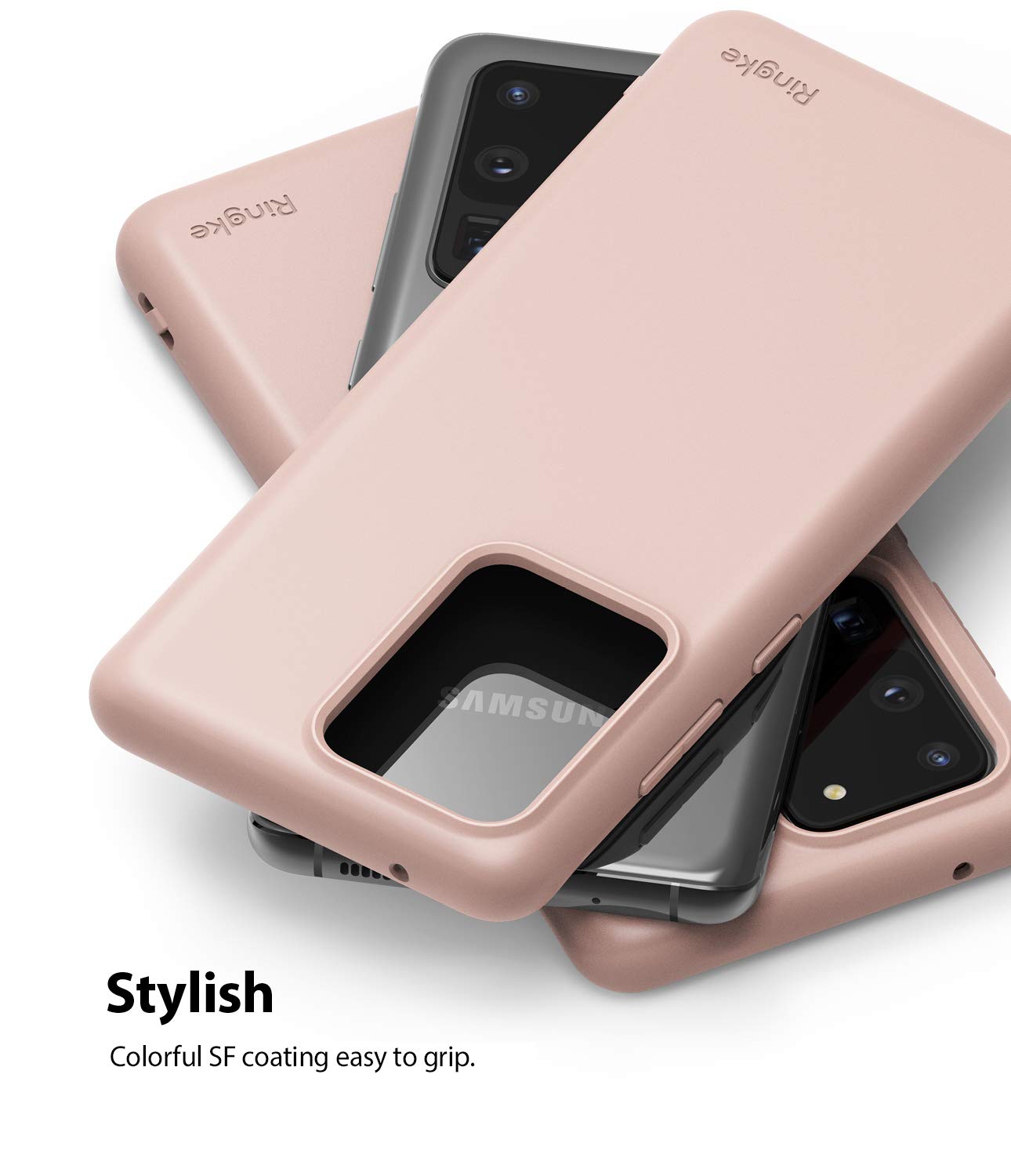 Ringke Air S Galaxy S20 Ultra custodia sottile rosa Pink Sand