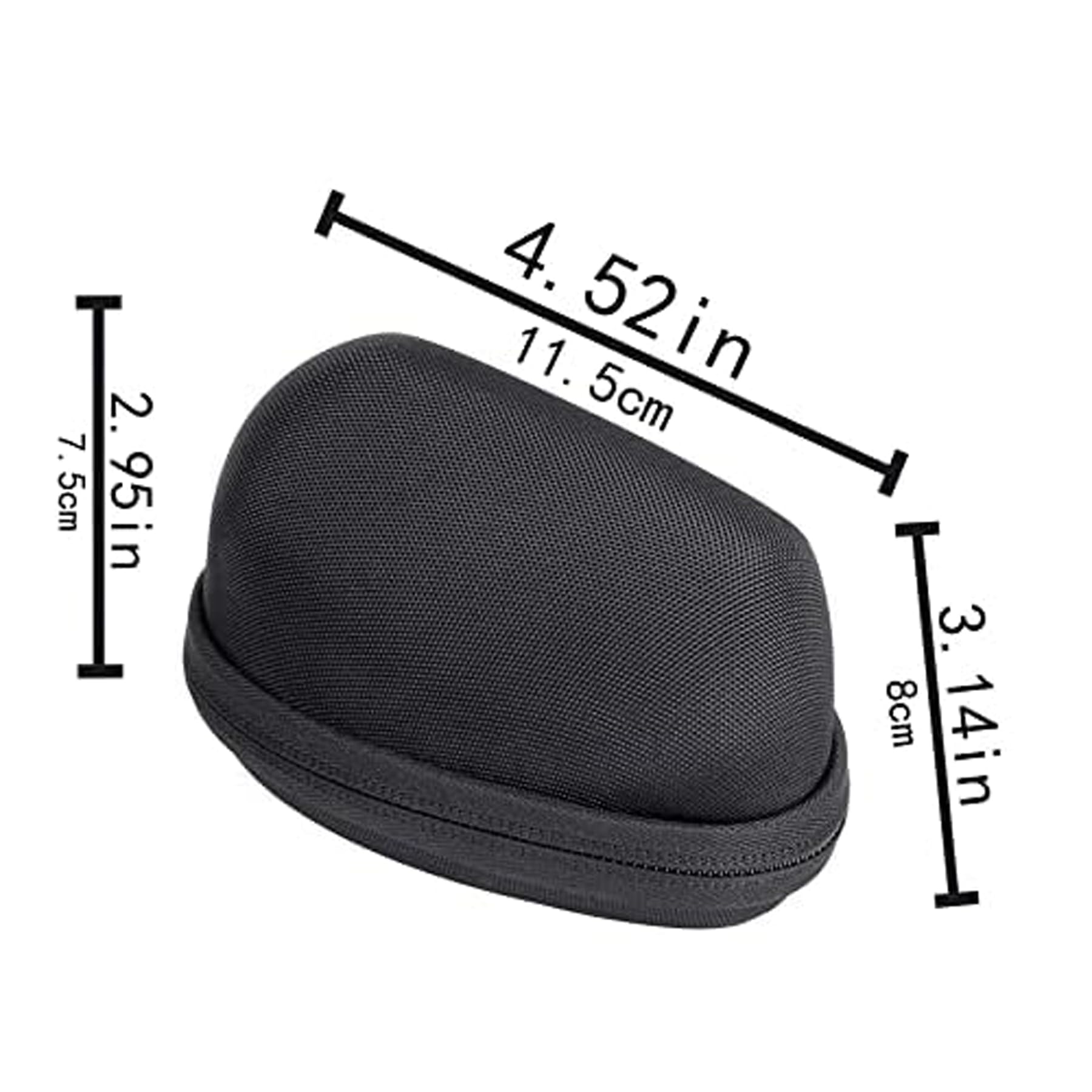 Aenllosi Custodia Mouse Logitech Lift Nero EVA 11,5cm Rigida