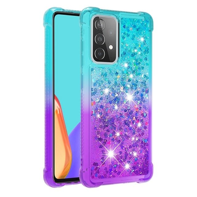 Redpepper Galaxy Cases Galaxy S22 Ultra cover glitter trasparente