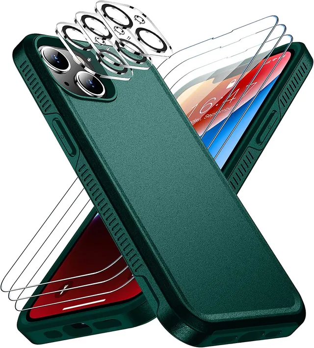 Redpepper Apple Cases iPhone 14 Plus 6.7 cover nera con pellicole