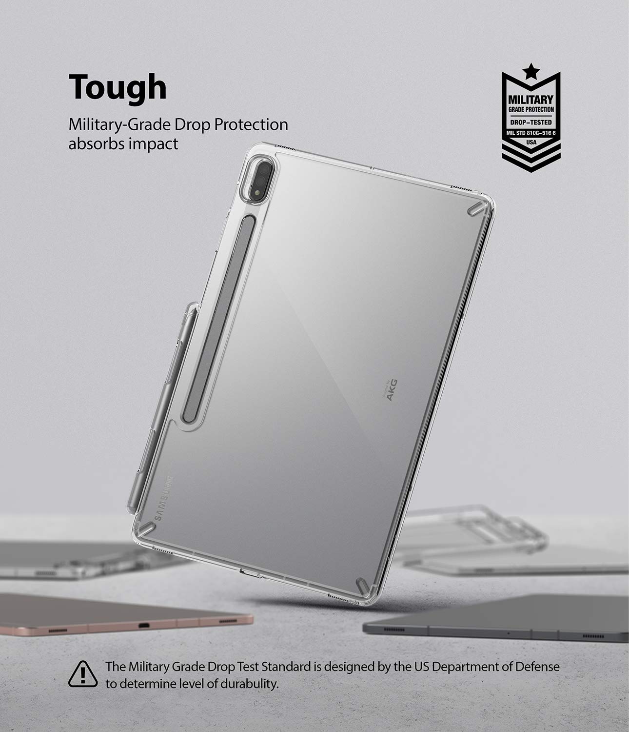 Ringke Fusion cover Galaxy Tab S8 S7 trasparente Clear S Pen