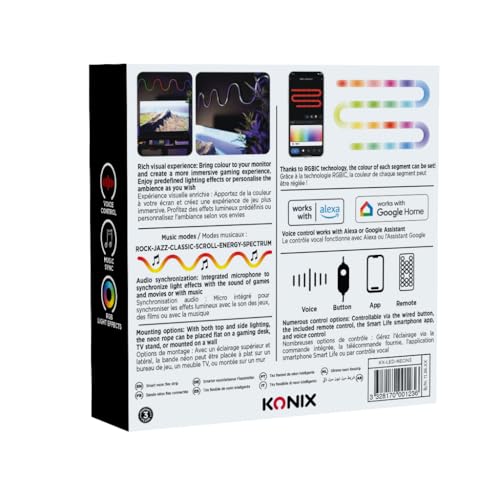 Konix Neon Flix Strip Striscia LED Smart 3m 252 LED