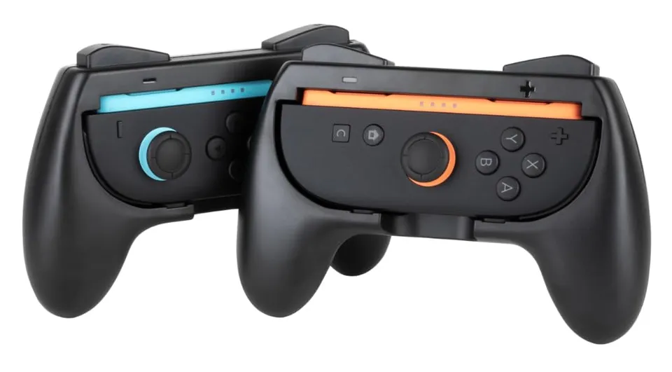 Konix Controllers supporti Joy-Con Switch 2 nero coppia ergonomici