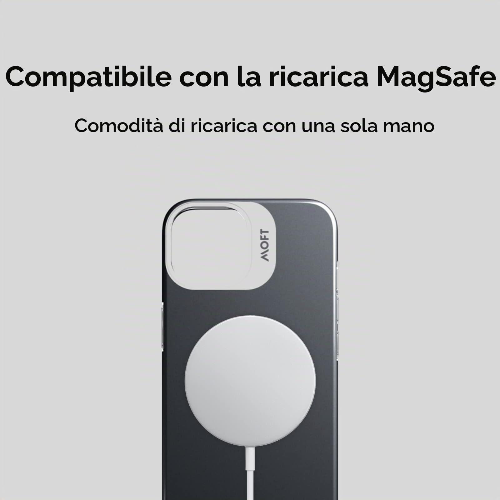 MOFT Snap Series iPhone 14 cover magnetica nera MagSafe