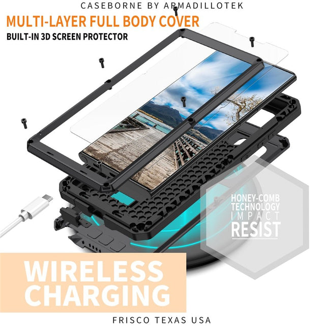 Redpepper Galaxy S22 Ultra cover alluminio con kickstand