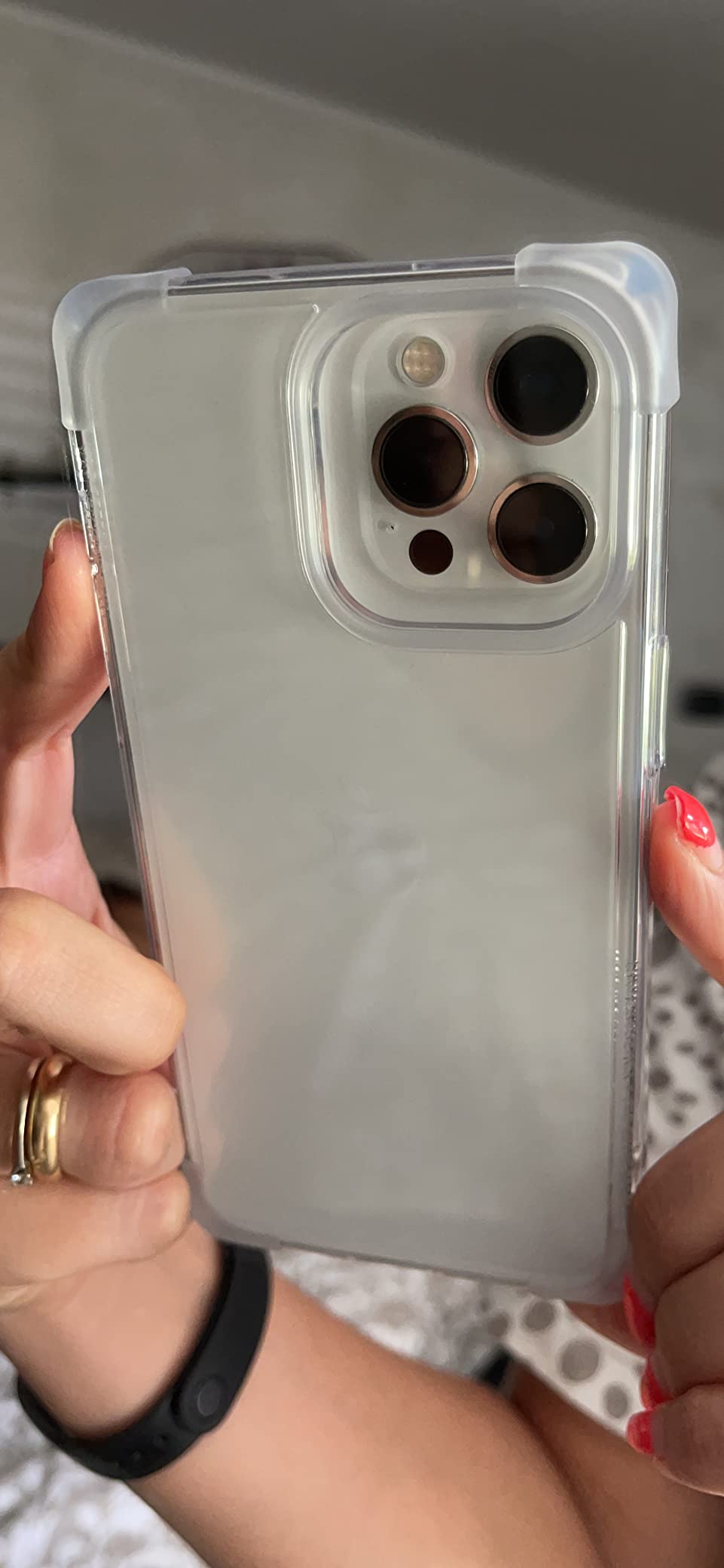 Ringke Fusion Bumper Cover iPhone 14 Pro Nera Matte Opaca