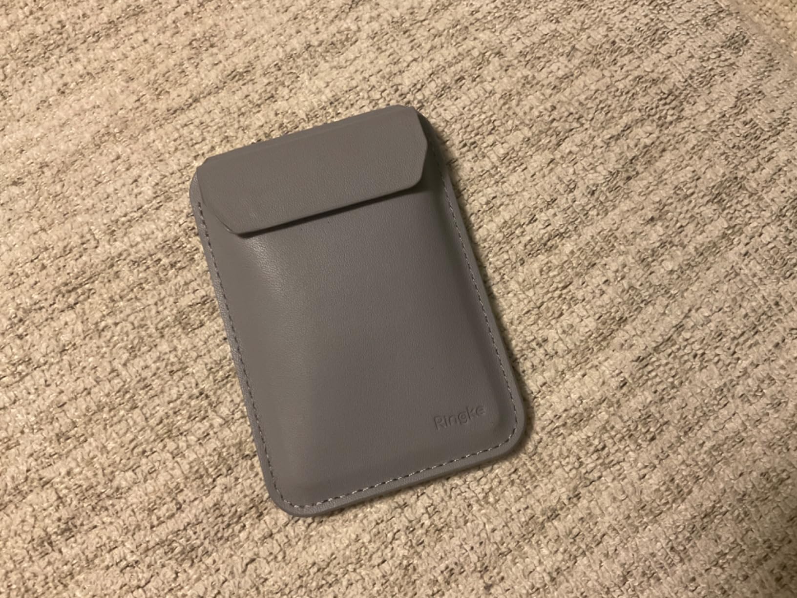 Ringke Stand Wallet Portafoglio Magnetico Pelle 3 Carte Grigio