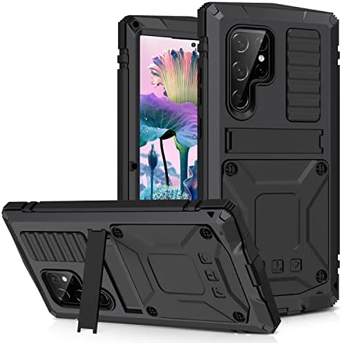 Redpepper Galaxy S23 Ultra cover metallo con stand e vetro