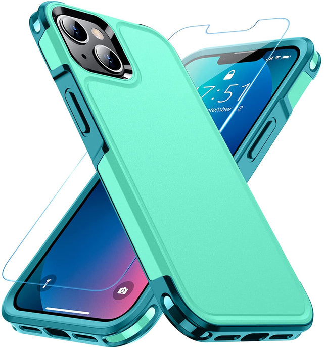 Redpepper Apple Cases iPhone 13 cover militare opaca con vetro