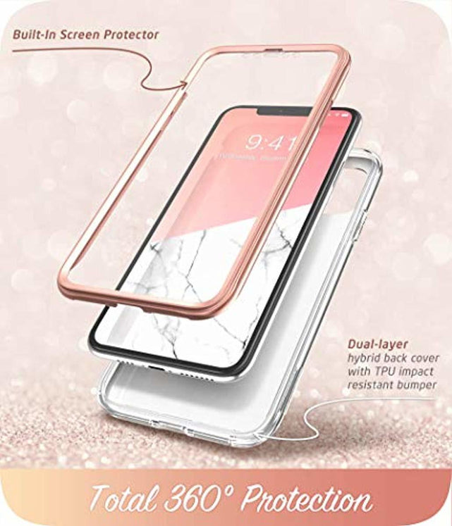 Redpepper iPhone 11 custodia marmo con pellicola 6,1"