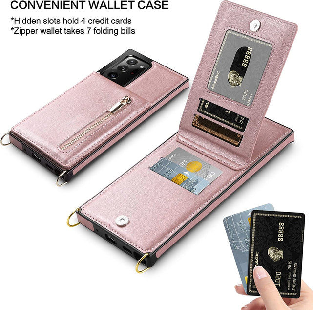 Redpepper Note 20 Ultra Custodia Portafoglio pelle con tracolla