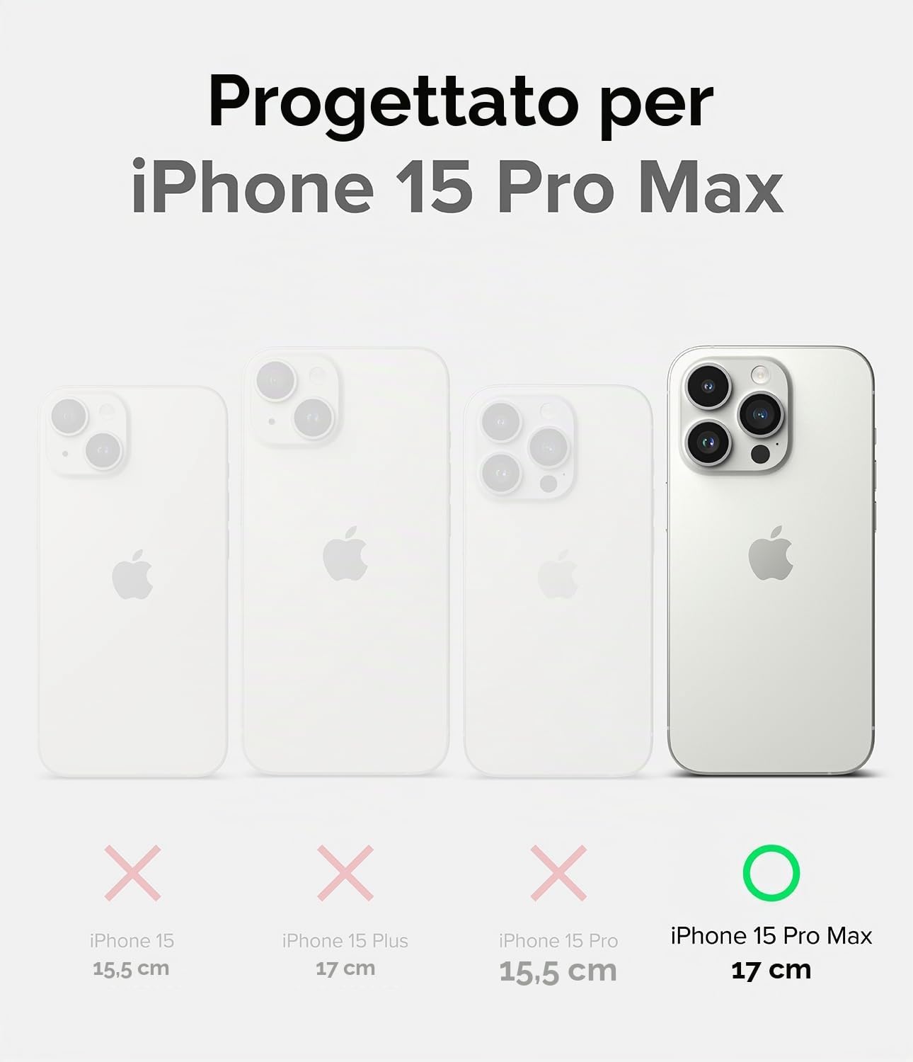 Ringke Fusion Bold Cover Nera per iPhone 15 Pro Max