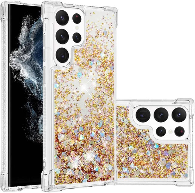 Redpepper S23 Ultra custodia glitter silicone trasparente