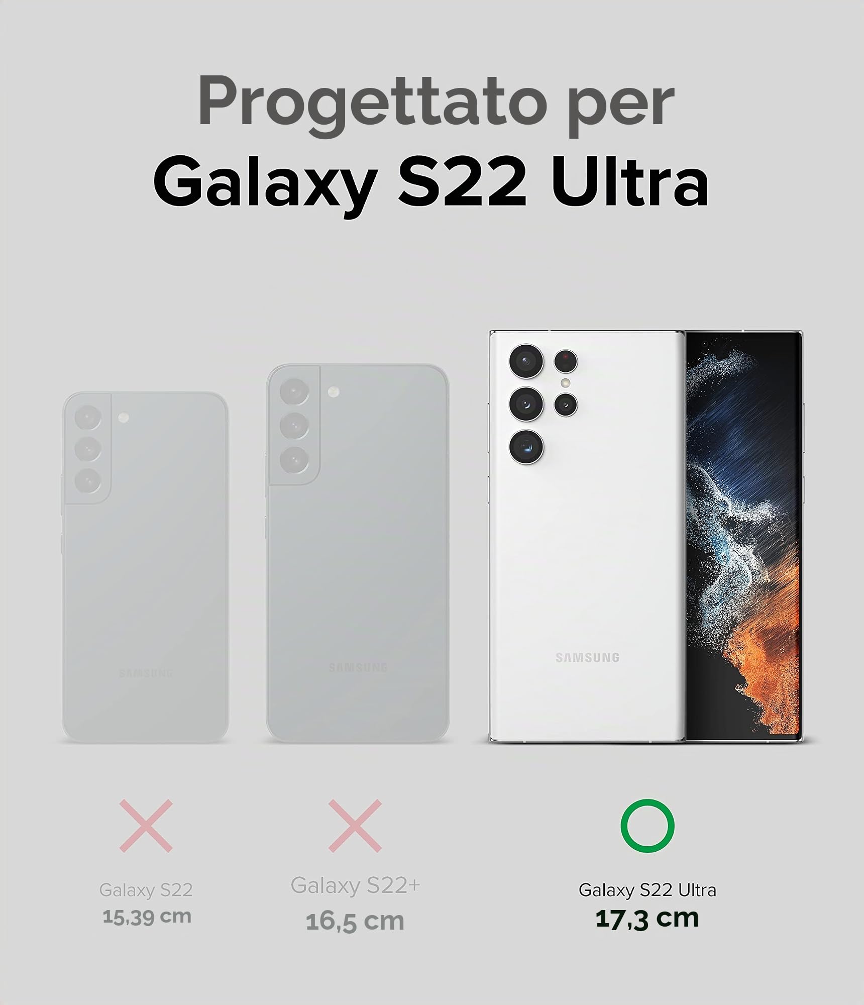Ringke Onyx Cover Galaxy S22 Ultra Black Antiscivolo