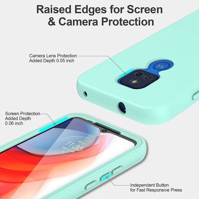 Redpepper Moto G Play 2021 Cover Vetro Integrato Antishock Nera