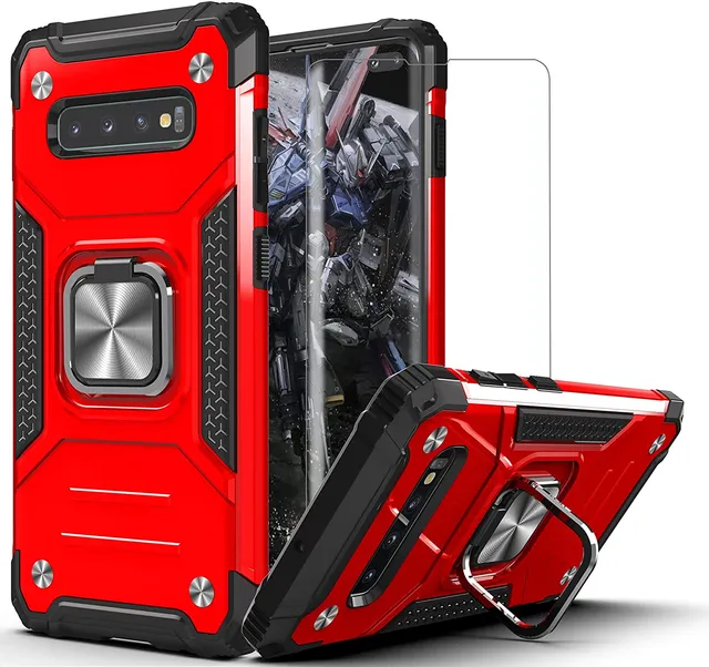 Redpepper Galaxy Cases cover Galaxy S10 Plus con stand anello
