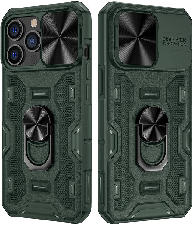 Redpepper iPhone 13 Pro Custodia Verde Stand Coprilente