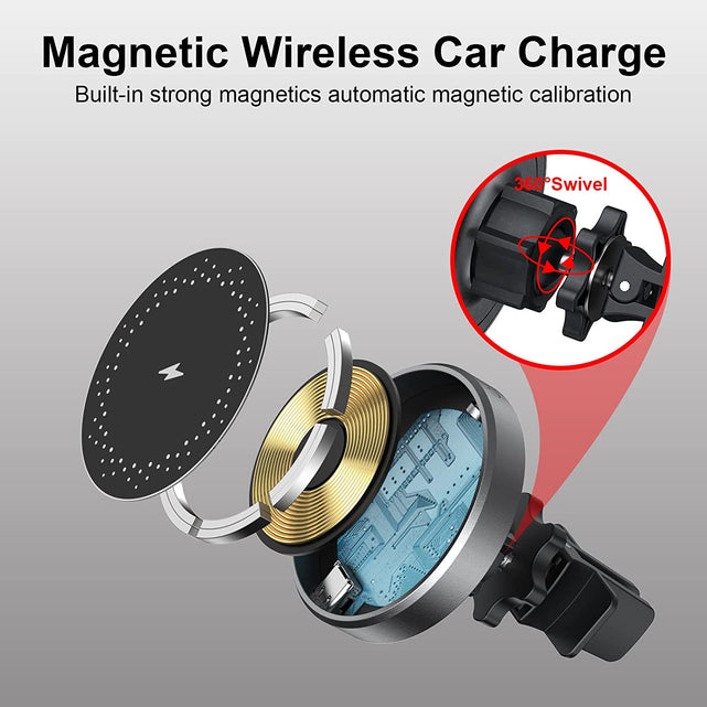 Redpepper Phone Holder supporto auto magnetico 15W ricarica