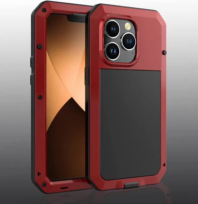 Redpepper iPhone 14 Pro cover metallo full body impermeabile
