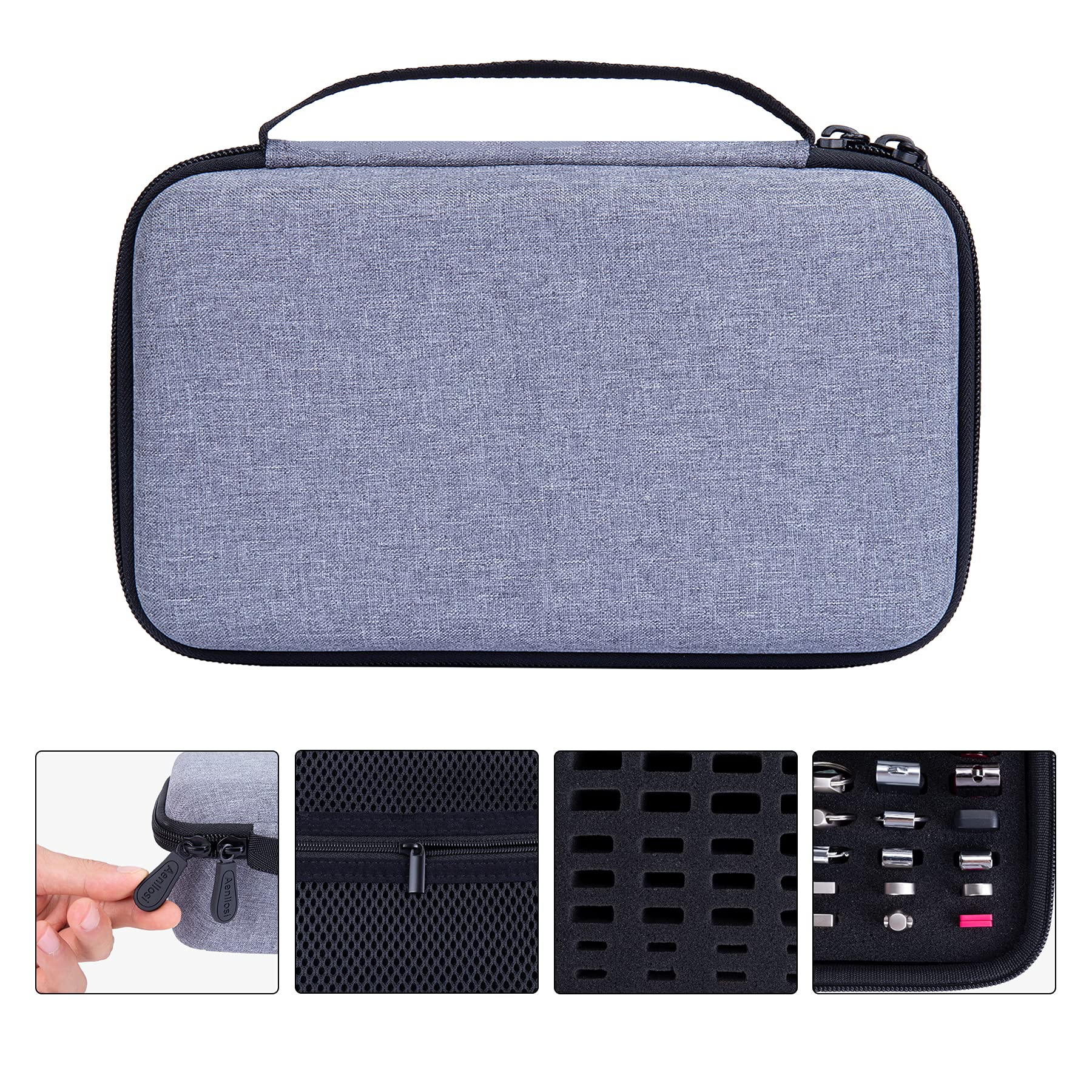 Aenllosi SSD Case custodia chiavetta USB 49 slot EVA rigida
