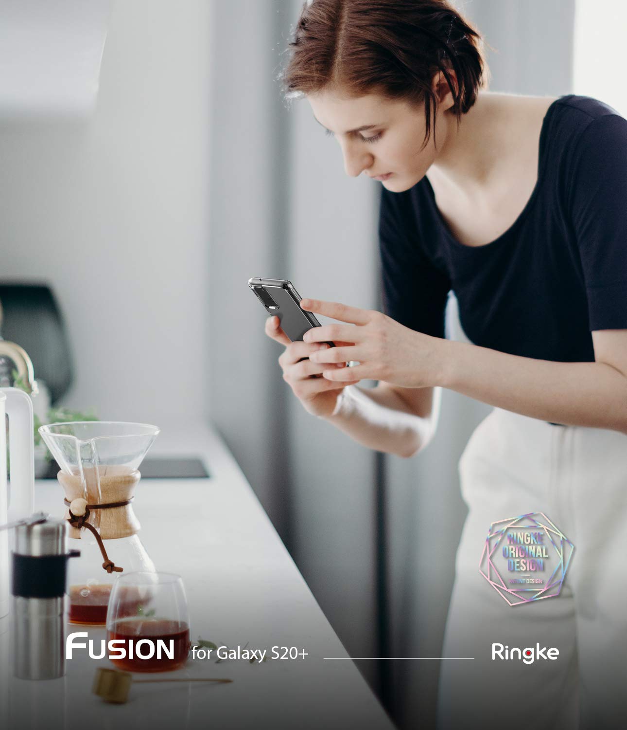 Ringke Fusion Cover Galaxy S20 Plus Trasparente Antiurto