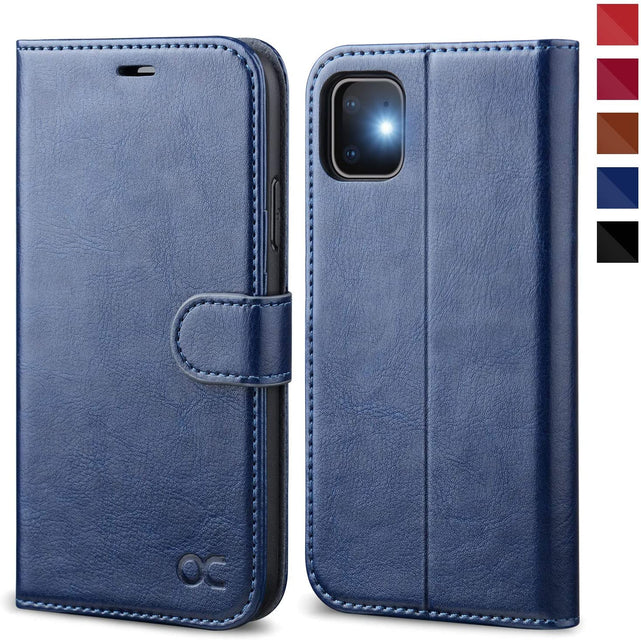 Redpepper iPhone 11 cover portafoglio pelle stand nero