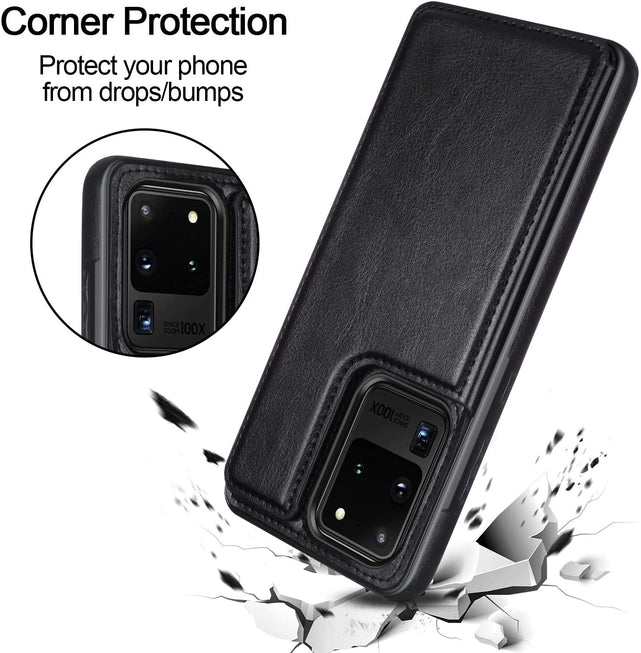 Redpepper Galaxy S20 Ultra Cover Pelle Portafoglio 3 Slot