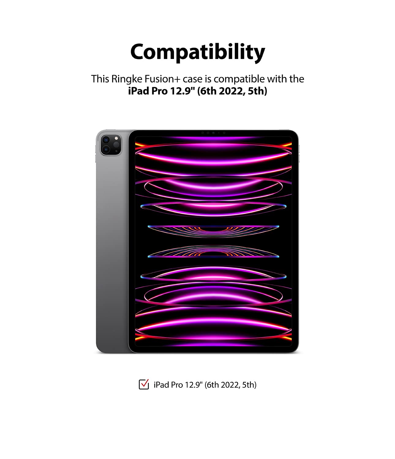 Ringke Fusion Plus iPad Pro 12.9 custodia trasparente Clear