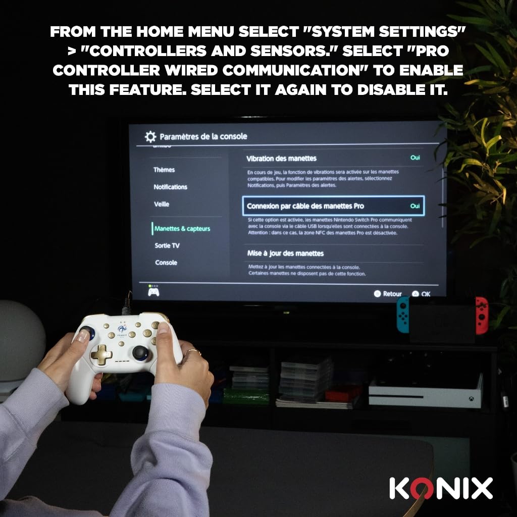 Konix FFF Controller Switch PC Cavo Hello Kitty Viola Rosa