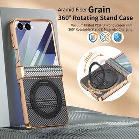 Redpepper Galaxy Z Flip 8 Cover Trasparente Rosa con Pellicola