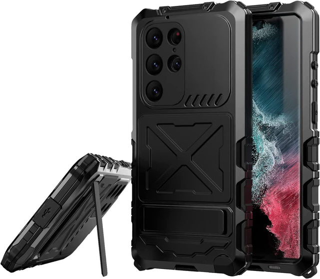 Redpepper Galaxy Cases S23 Ultra custodia metallo heavy duty stand