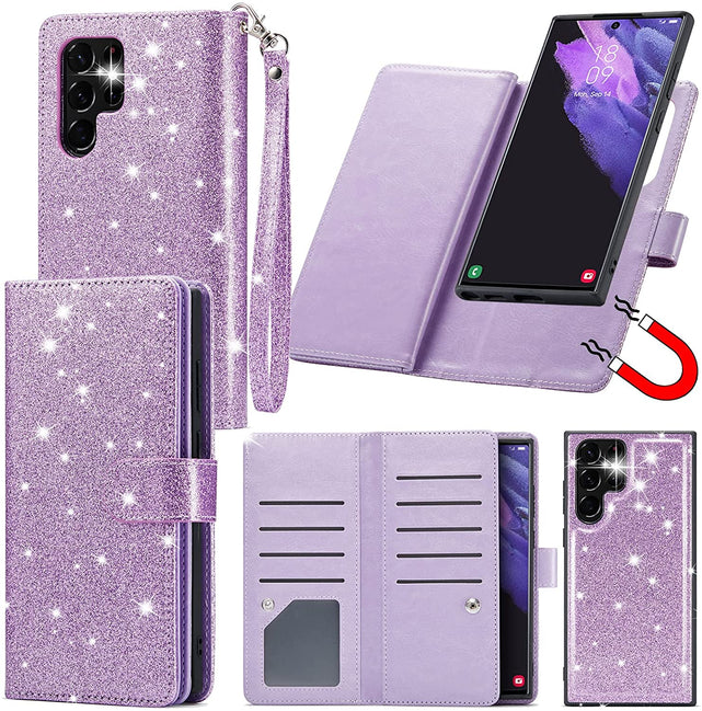 Redpepper Galaxy S22 Ultra Cover Portafoglio 9 Slot