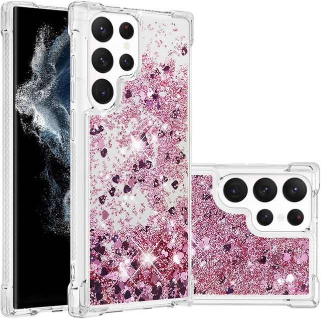 Redpepper S23 Ultra custodia glitter silicone trasparente