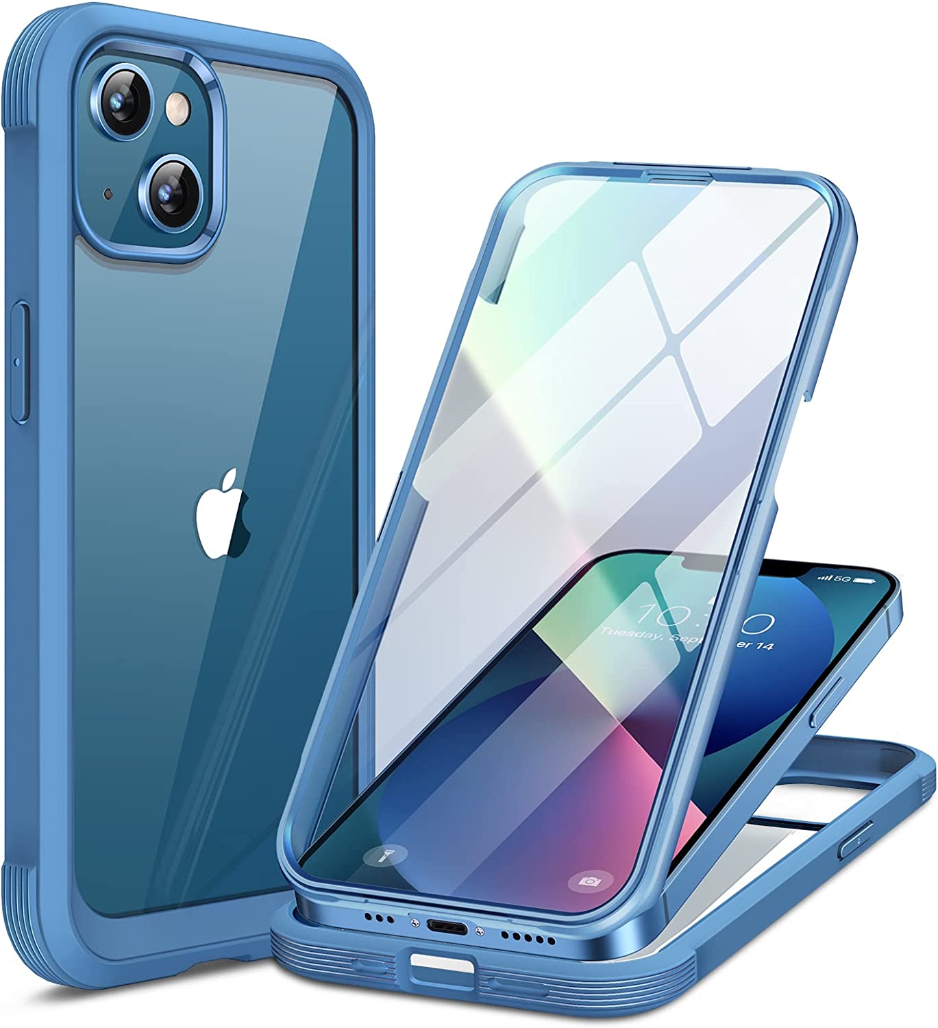 Redpepper iPhone 13 Mini 5.4 custodia vetro nero 9H integrale