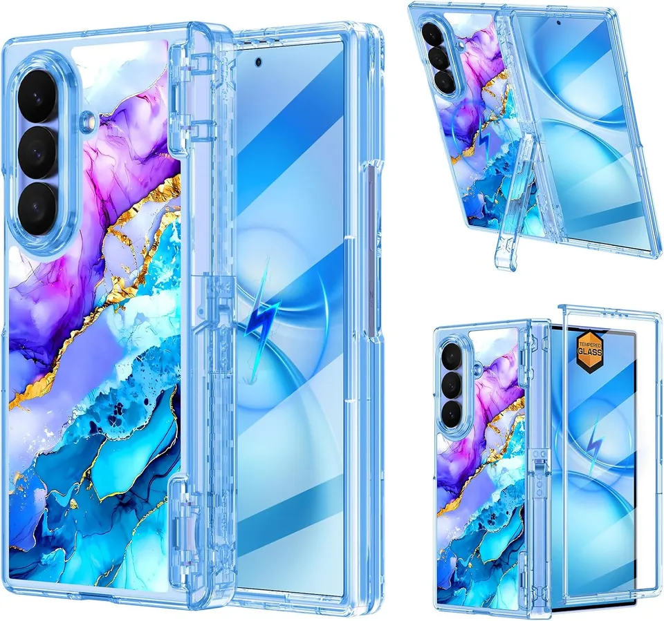 Redpepper Galaxy Z Fold 8 cover glitter con stand