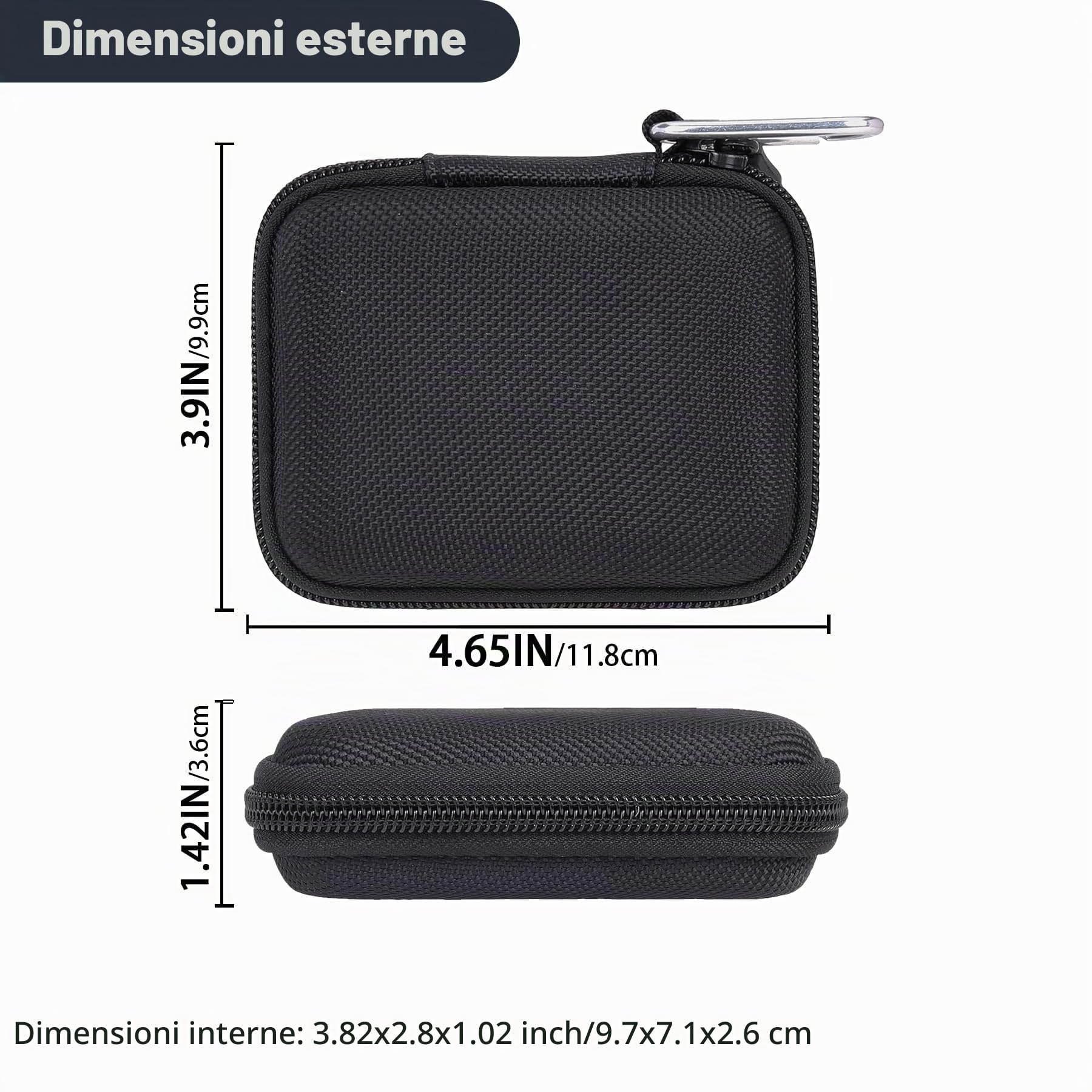 Aenllosi SSD Case custodia Crucial X9/X10 Pro nero EVA