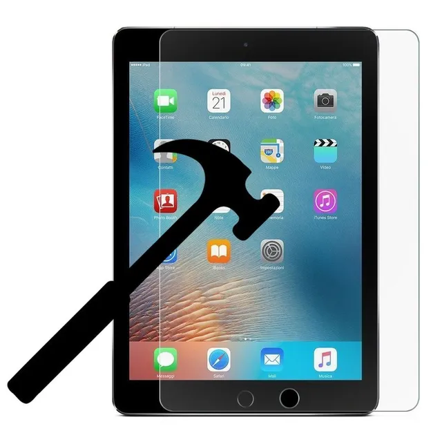 Redpepper iPad 9.7 vetro temperato 2017 2018 antigraffio