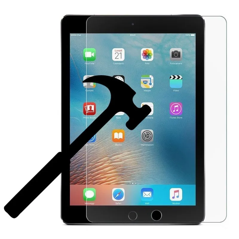 Redpepper iPad 9.7 vetro temperato 2017 2018 antigraffio
