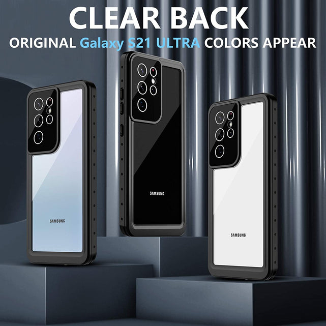 Redpepper Galaxy S21 Ultra Custodia Impermeabile IP68 Nera