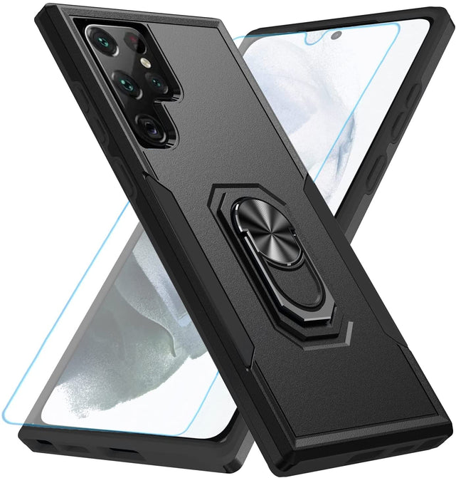 Redpepper Galaxy S22 Ultra cover anello stand 360°