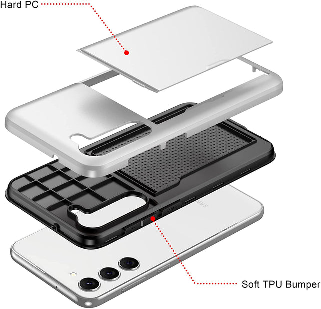 Redpepper Galaxy Cases cover Galaxy S23 Plus doppia porta carte
