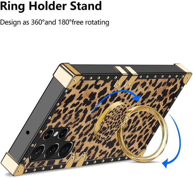 Redpepper S22 Ultra cover anello kickstand quadrata