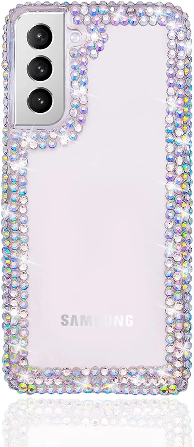 Redpepper S23 Plus cover bumper strass glitter trasparente