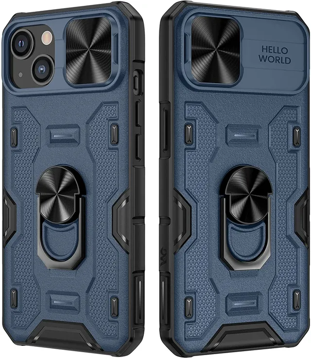 Redpepper Apple Cases iPhone 14 Cover con Anello e Camera Cover