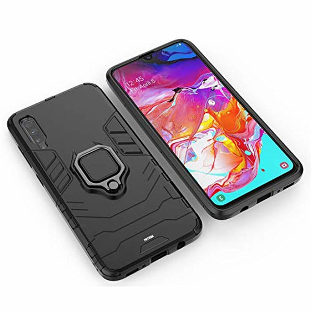 Redpepper Galaxy A70 Custodia Antiurto Nera con Anello